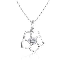 Gorgeous Lilly Silver Necklace SPE-3623